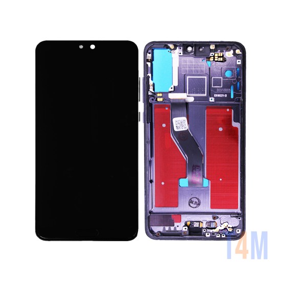 Touch+Display+Frame Huawei P20 Pro with Home+Fingerprint Flex Black